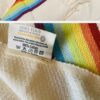 Oversized Throw| Ivory - Rainbow - Image 3