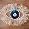 Glass evil eye wall decor | Blue multi