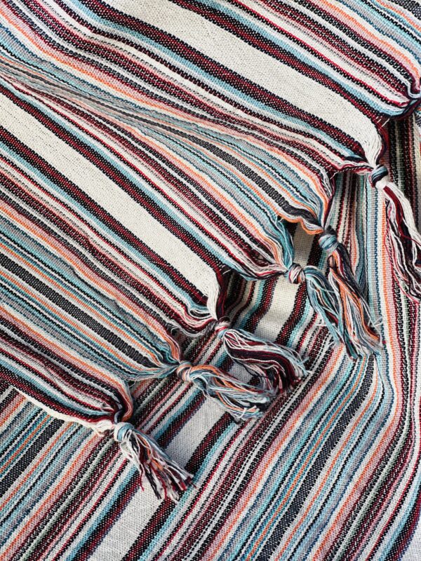 Hand-woven Organic Cotton Towel | Multi - Image 3