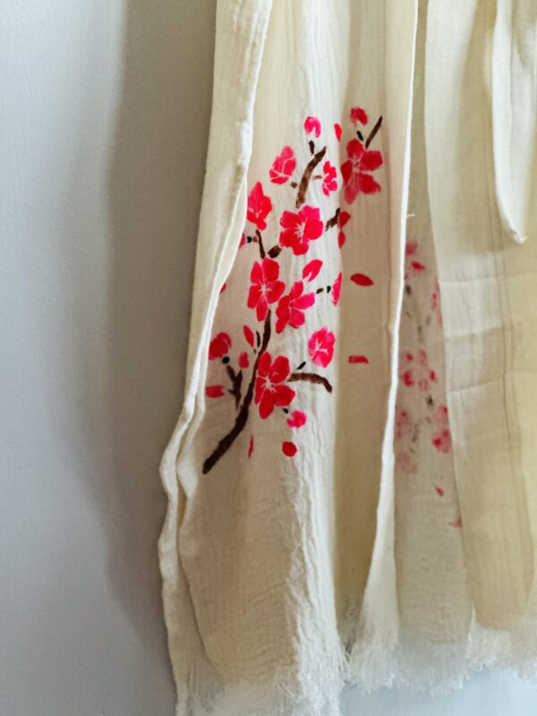 Hand-painted Oversized Kimono | Ivory - Image 5