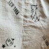 Hand-painted New York CAT patterned scarf/throw | Ivory - Image 4
