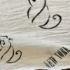 Hand-painted New York CAT patterned scarf/throw | Ivory - Image 3