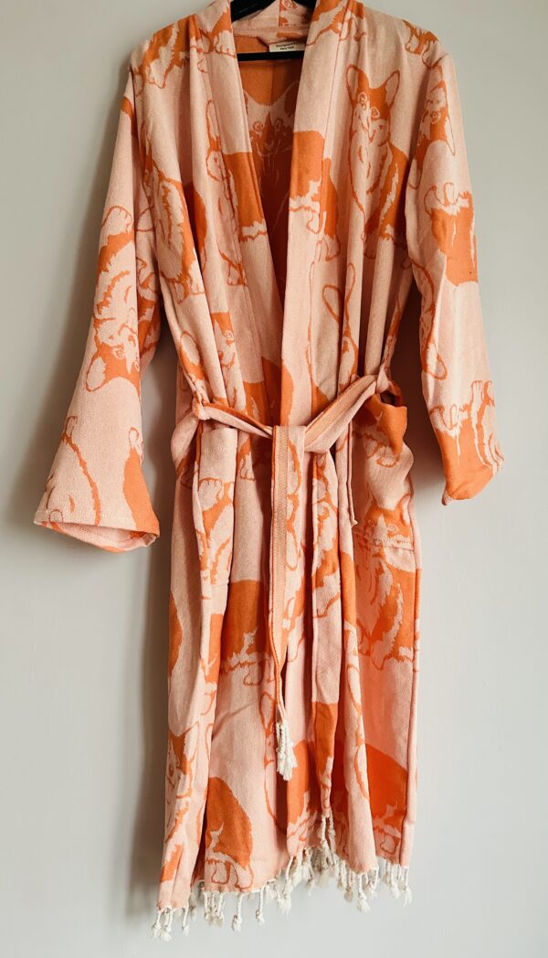 Corgi patterned oversized loungewear | Orange