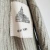 Hand-painted New York silhouette oversized kimono | Gray - Image 2