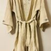Hand-painted Brooklyn Bridge silhouette long kimono | Ivory - Image 3