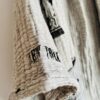 Hand-painted New York silhouette oversized kimono | Gray - Image 6