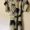 Corgi patterned oversized short sleeved loungewear | Black - Image 5
