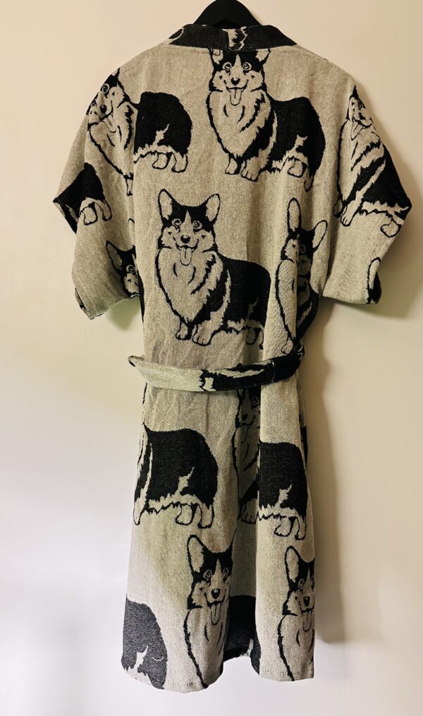 Corgi patterned oversized short sleeved loungewear | Black - Image 5