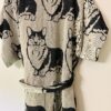 Corgi patterned oversized short sleeved loungewear | Black - Image 8