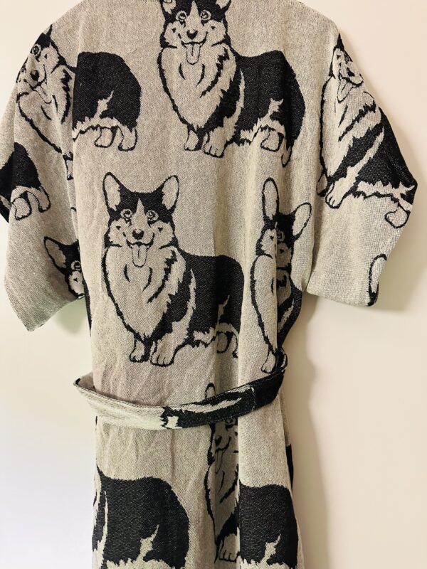 Corgi patterned oversized short sleeved loungewear | Black - Image 8