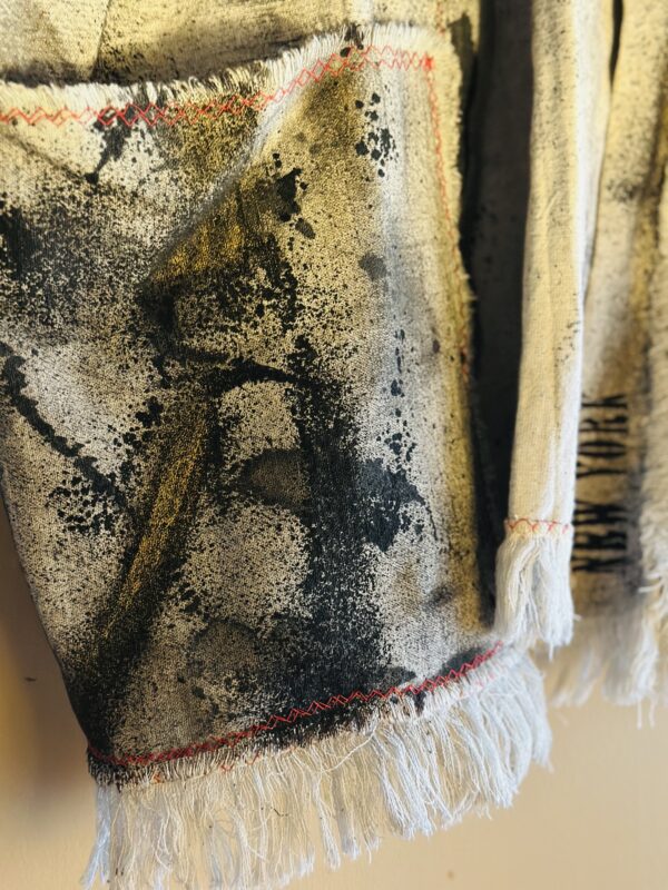 Hand-painted oversized kimono | Gray - Image 4