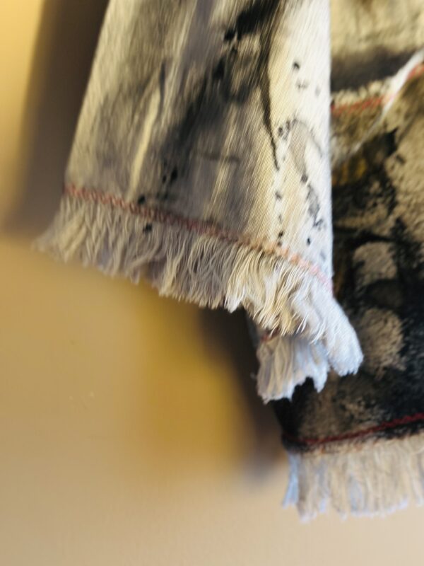 Hand-painted oversized kimono | Gray - Image 2