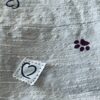 Hand-painted Dog Patterned scarf, Gray - Image 5