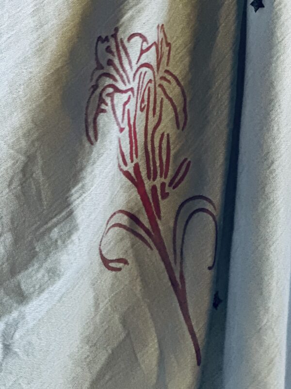 Hand-painted Dream Catcher scarf, Silver Gray - Image 3