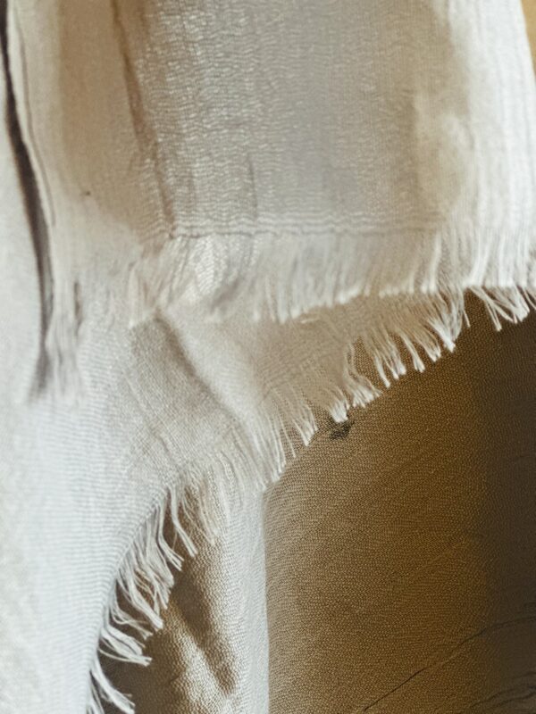 Hand-painted Dream Catcher scarf, Silver Gray - Image 8